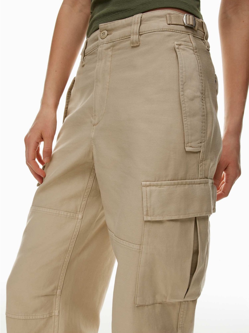 Aritzia TNA Beige Cargo Pants - Picture 2 of 9